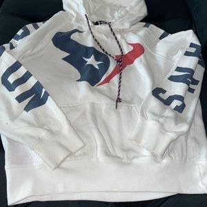 NFL HOUSTON TEXANS hoodie. size M. WHITE